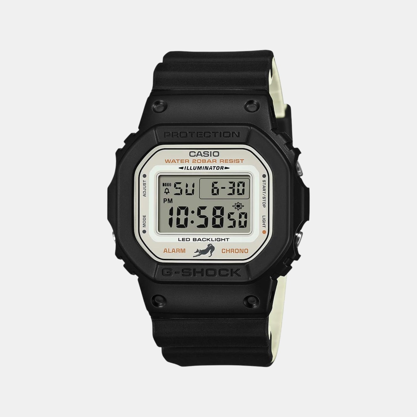 G-Shock Men Quartz White Dial Digital Resin Watch G1639