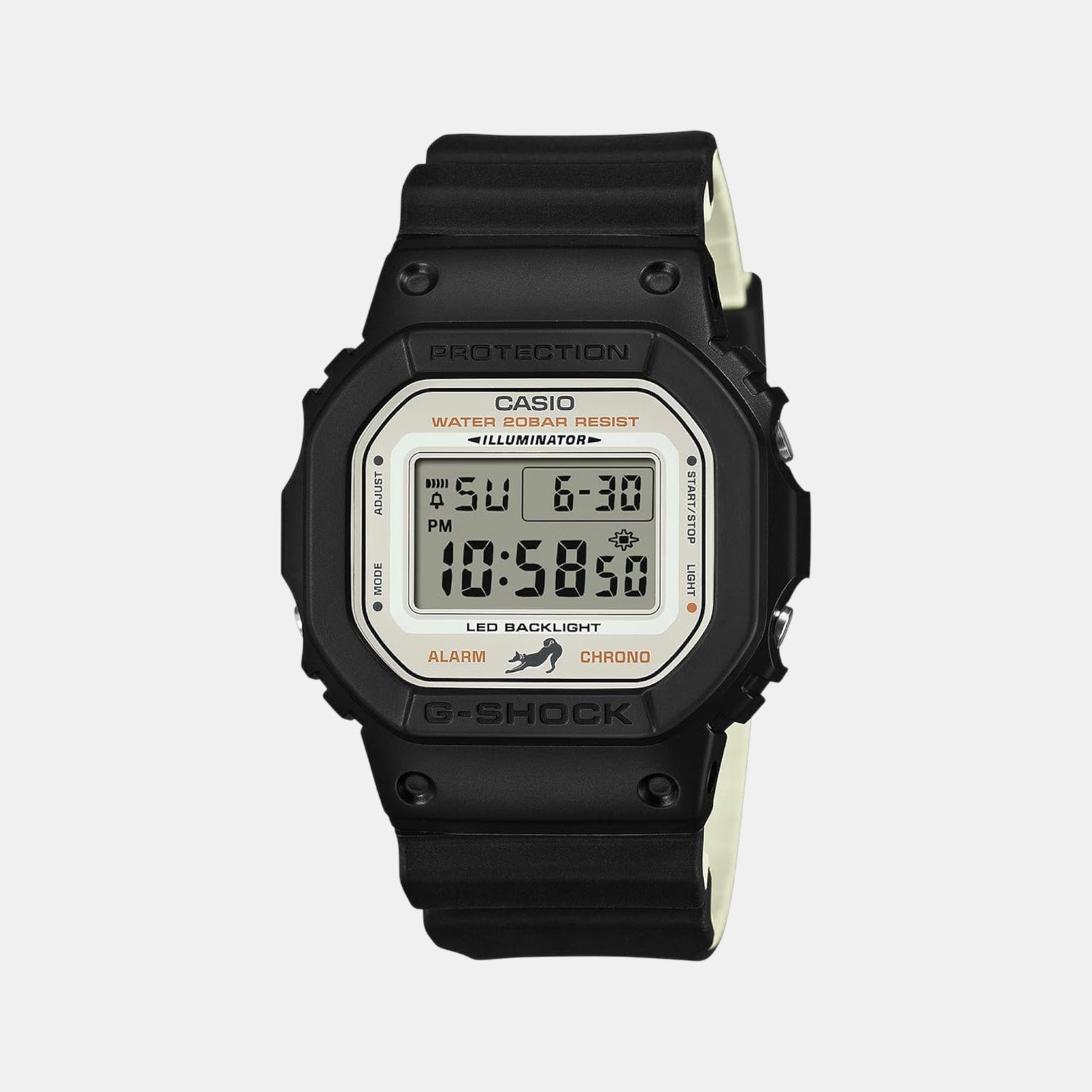 G-Shock Men Quartz White Dial Digital Resin Watch G1639