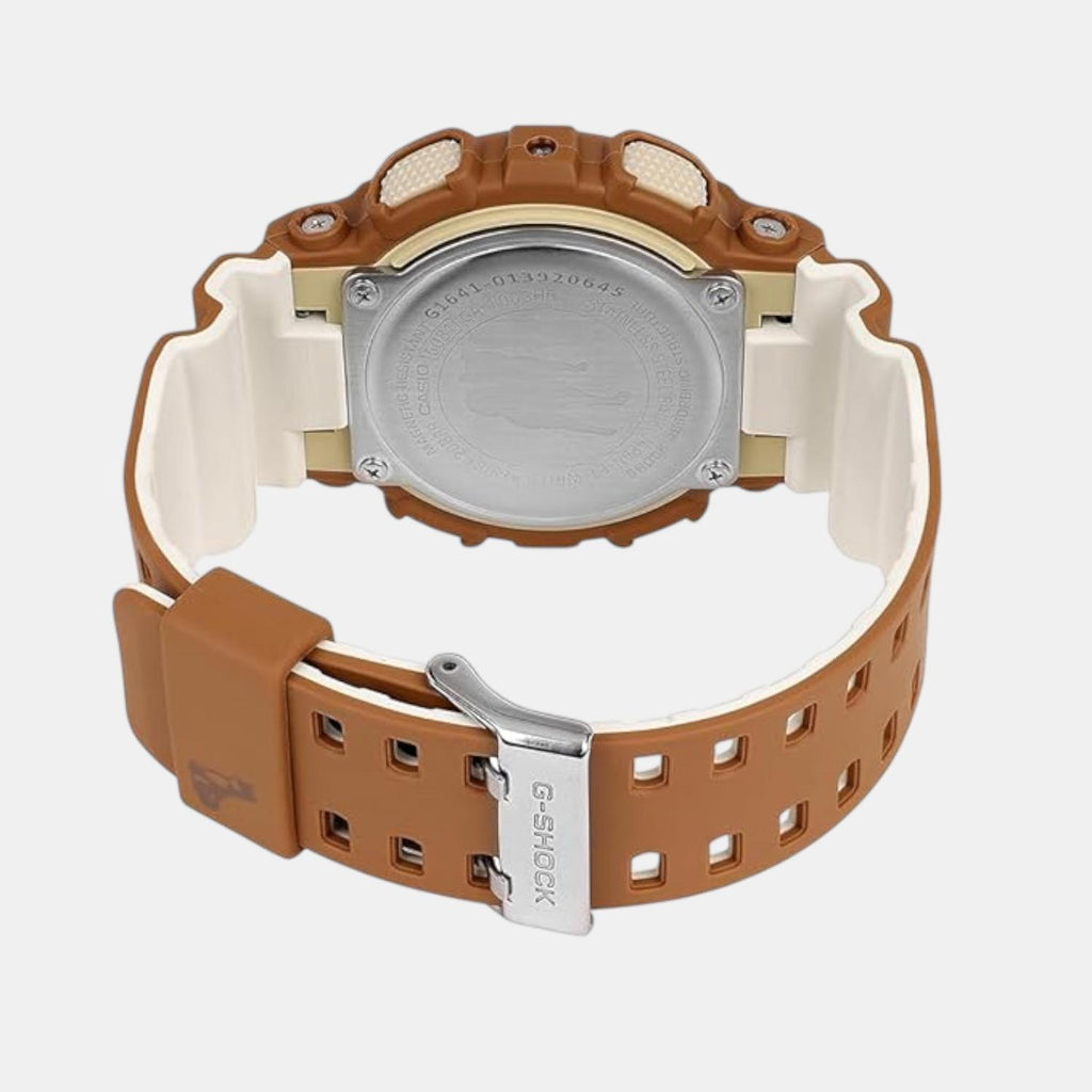 G-Shock Men Quartz Orange Dial Analog-Digital Resin Watch G1641