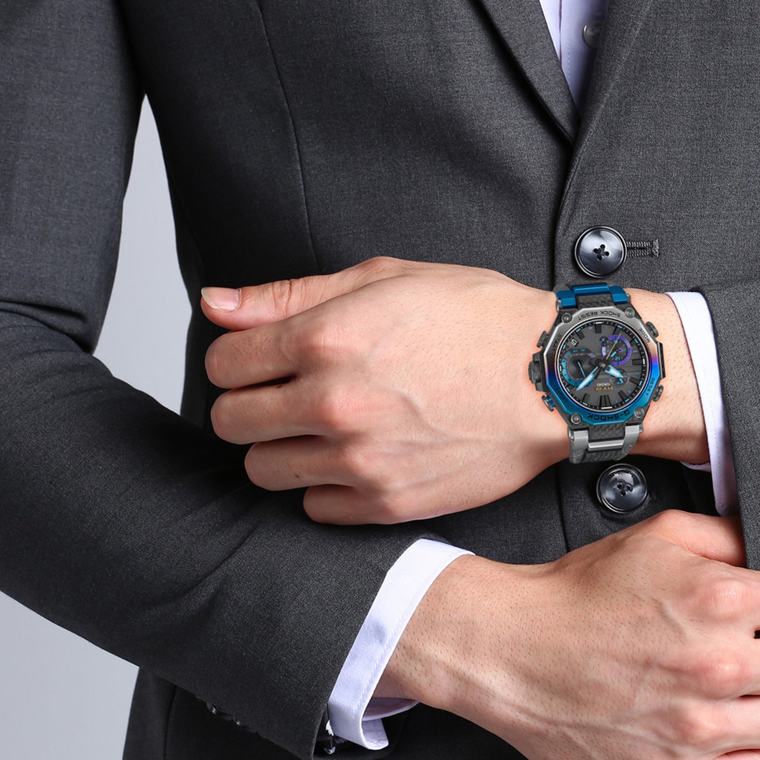 G-Shock Men Quartz Black Dial Chronograph Resin Watch G1645