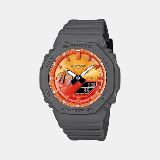G-Shock Men Quartz Orange Dial Analog-Digital Resin Watch G1651