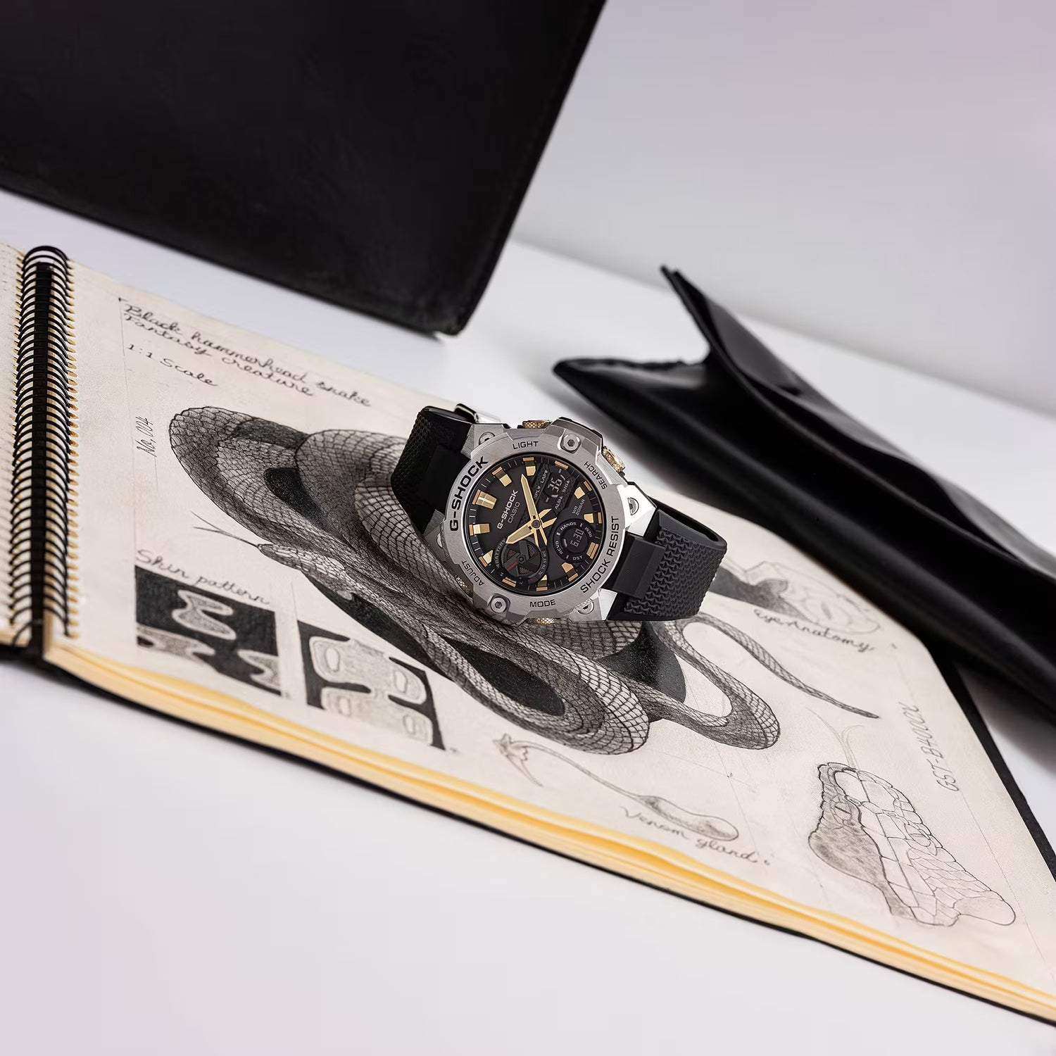 G-Shock Men Quartz Black Dial Analog-Digital Resin Watch G1654