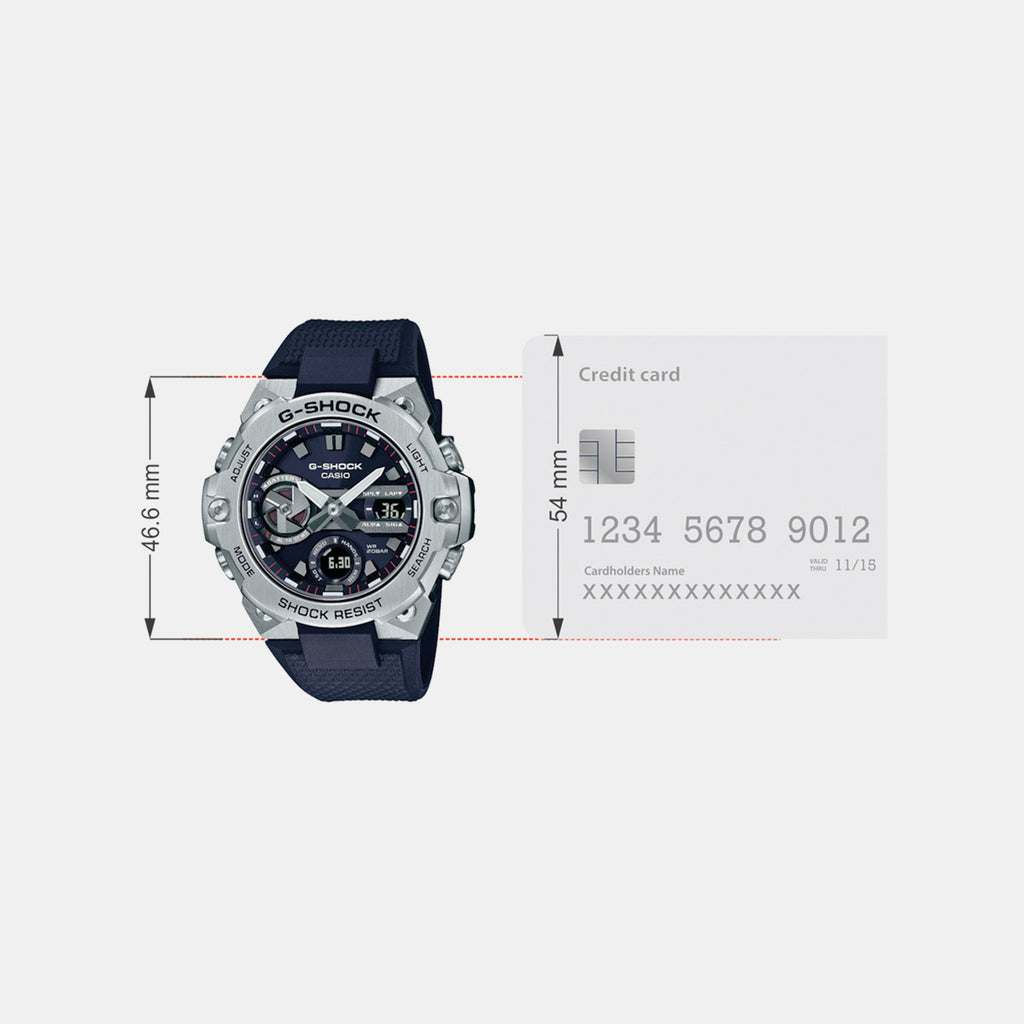 G-Shock Men Quartz Black Dial Analog-Digital Resin Watch G1654