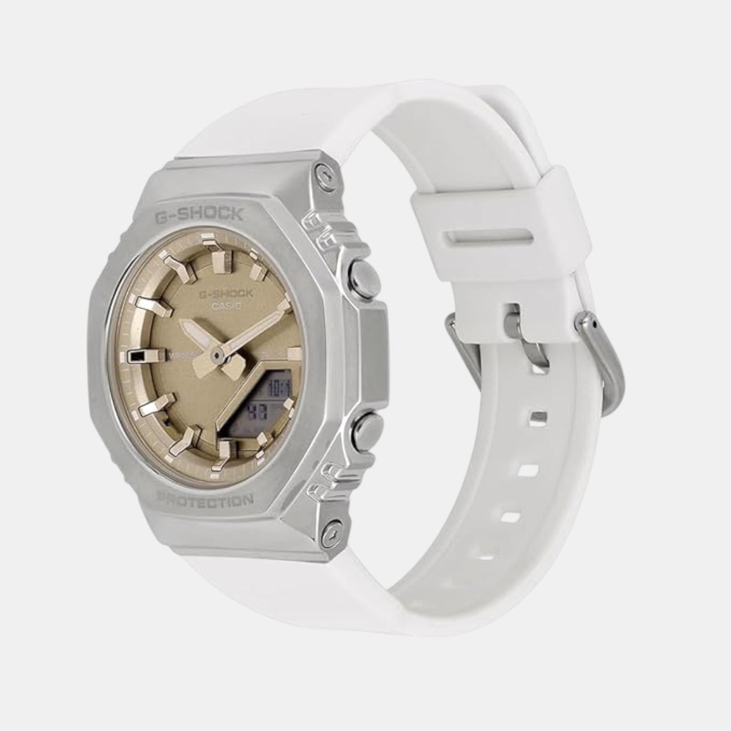 G-Shock Women Quartz Gold Dial Analog-Digital Resin Watch G1657