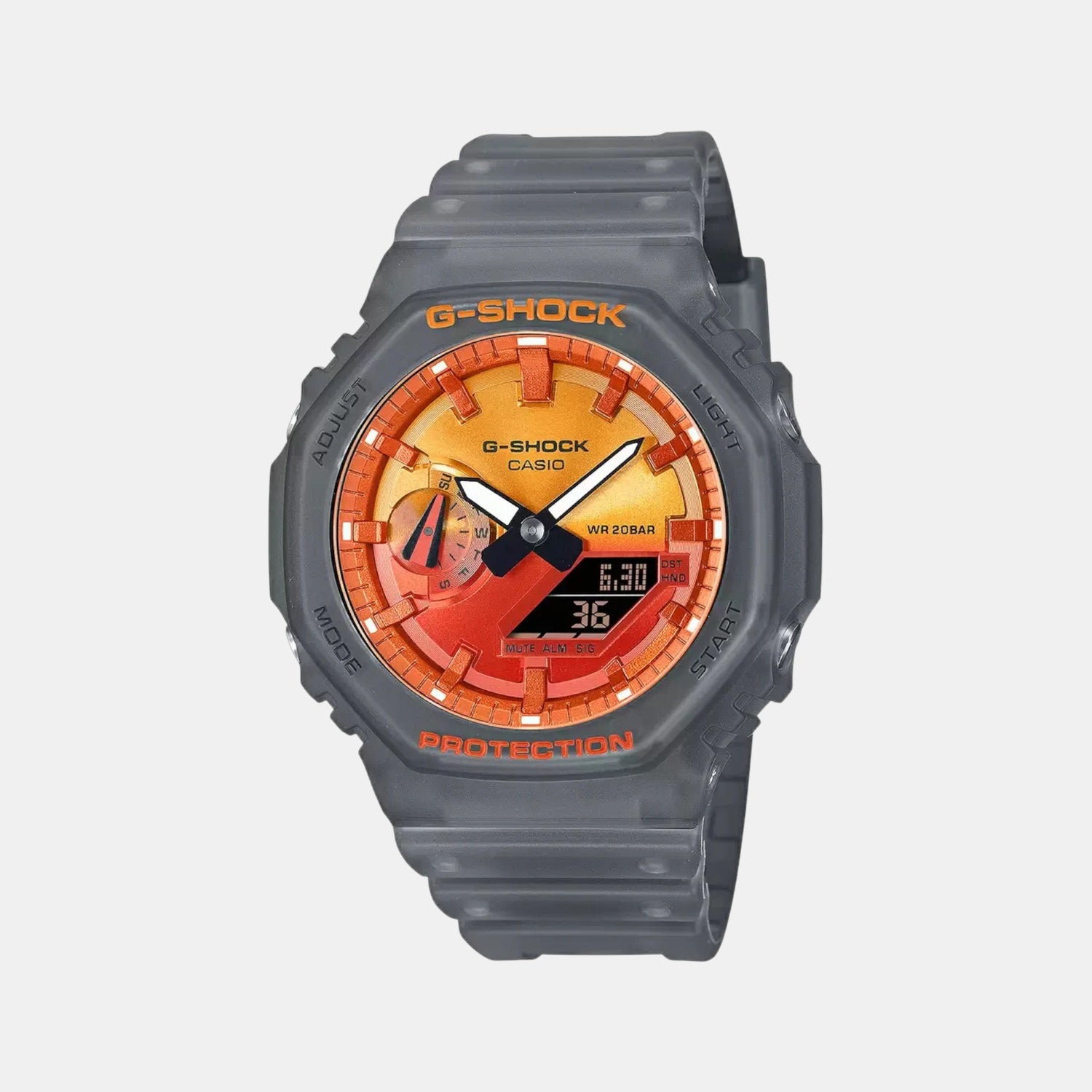 G-Shock Men Quartz Orange Dial Analog-Digital Resin Watch G1659