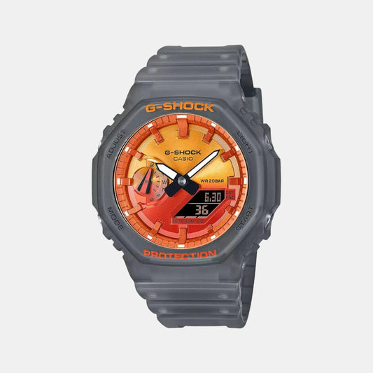 G-Shock Men Quartz Orange Dial Analog-Digital Resin Watch G1659