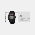 G-Shock Men Quartz Black Dial Digital Resin Watch G1660