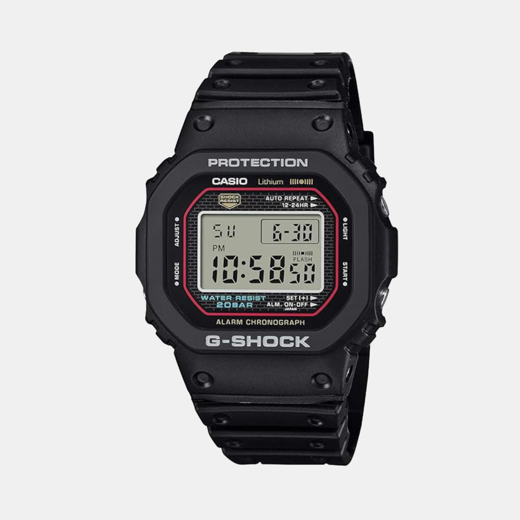 G-Shock Men Quartz Black Dial Digital Resin Watch G1660