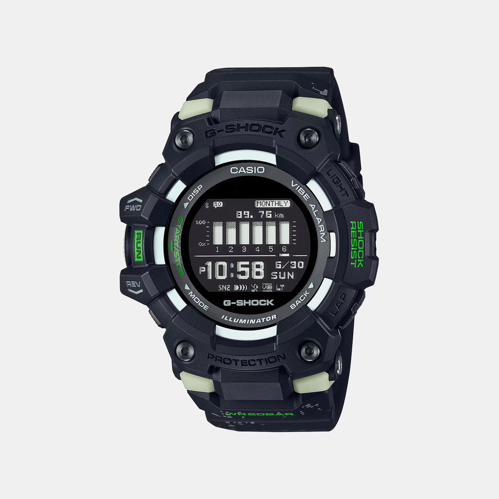 G-Shock Men Quartz Black Dial Digital Resin Watch G1665