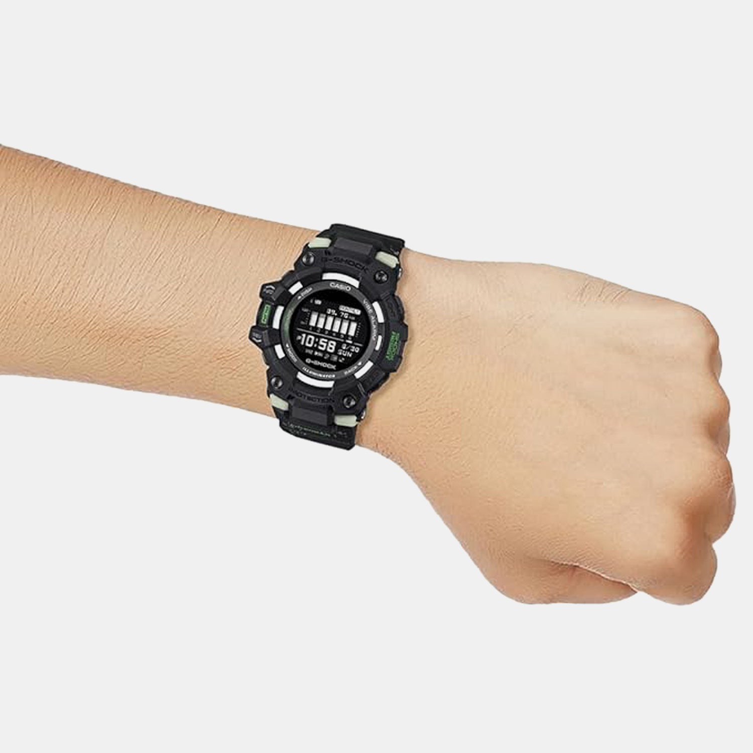 G-Shock Men Quartz Black Dial Digital Resin Watch G1665