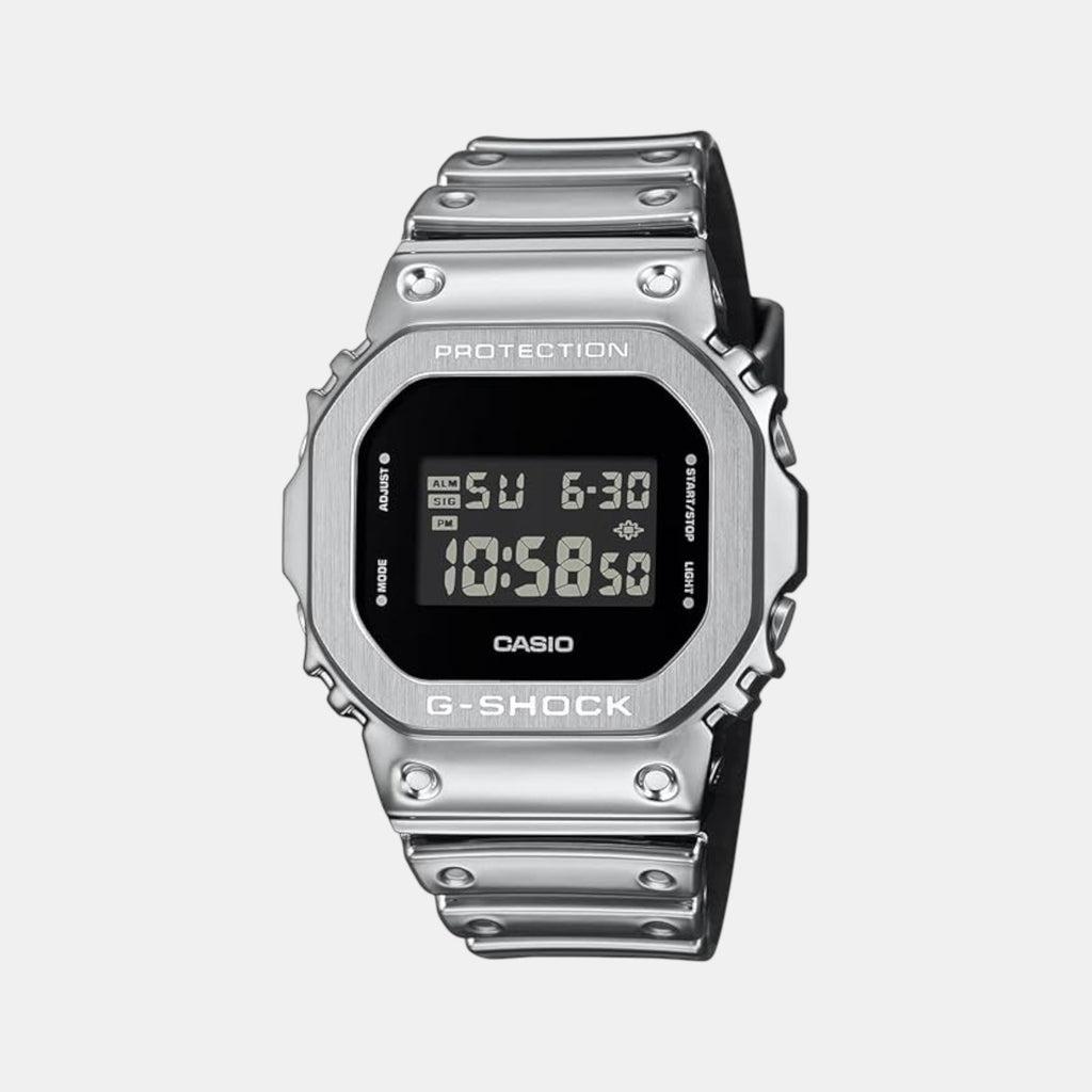 G-Shock Men Quartz Silver Dial Digital Resin Watch G1666