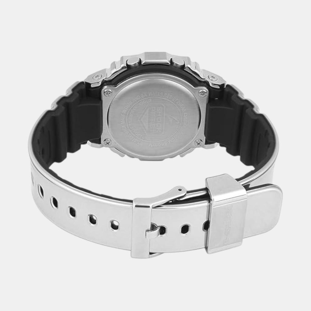 G-Shock Men Quartz Silver Dial Digital Resin Watch G1666