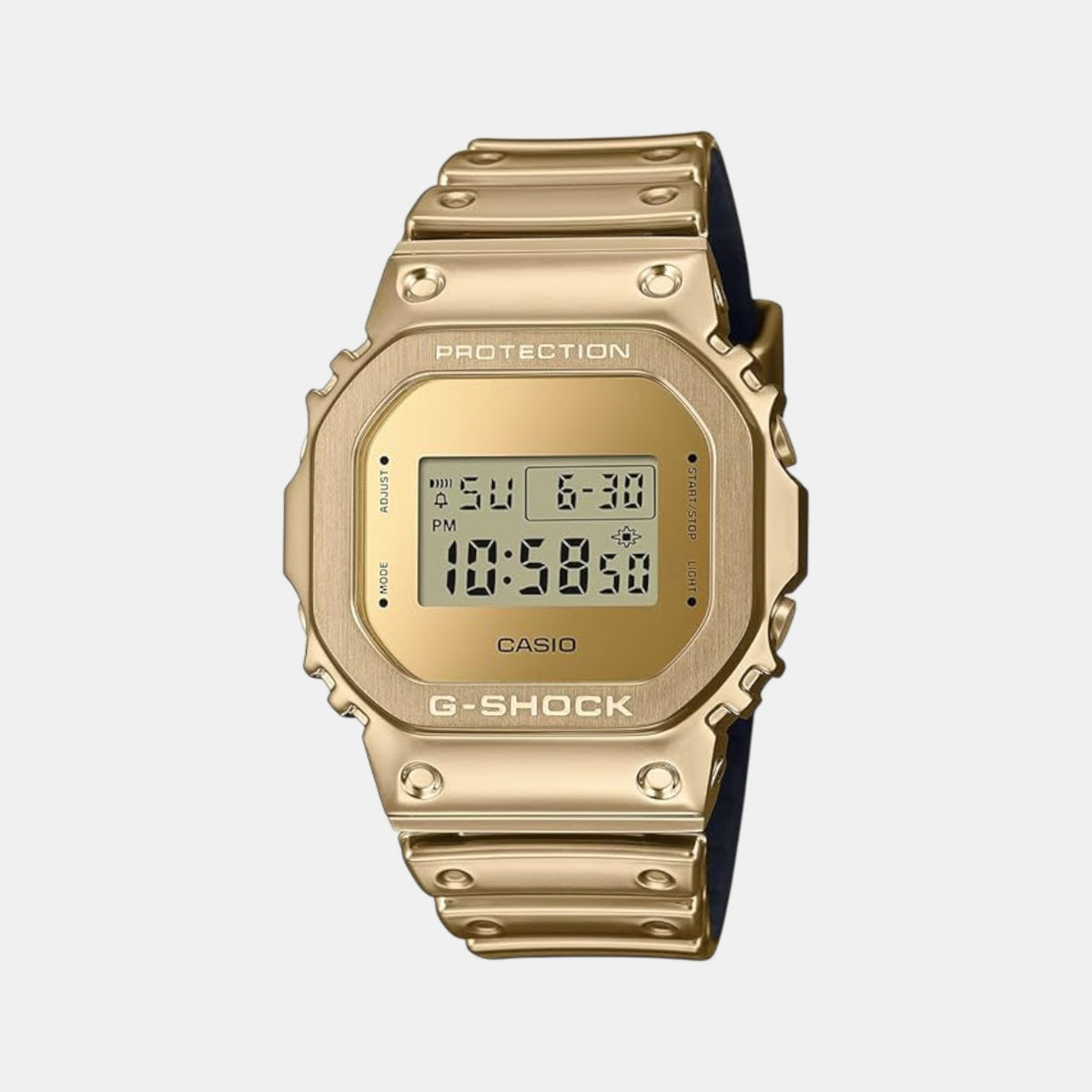 G-Shock Men Quartz Gold Dial Digital Resin Watch G1667