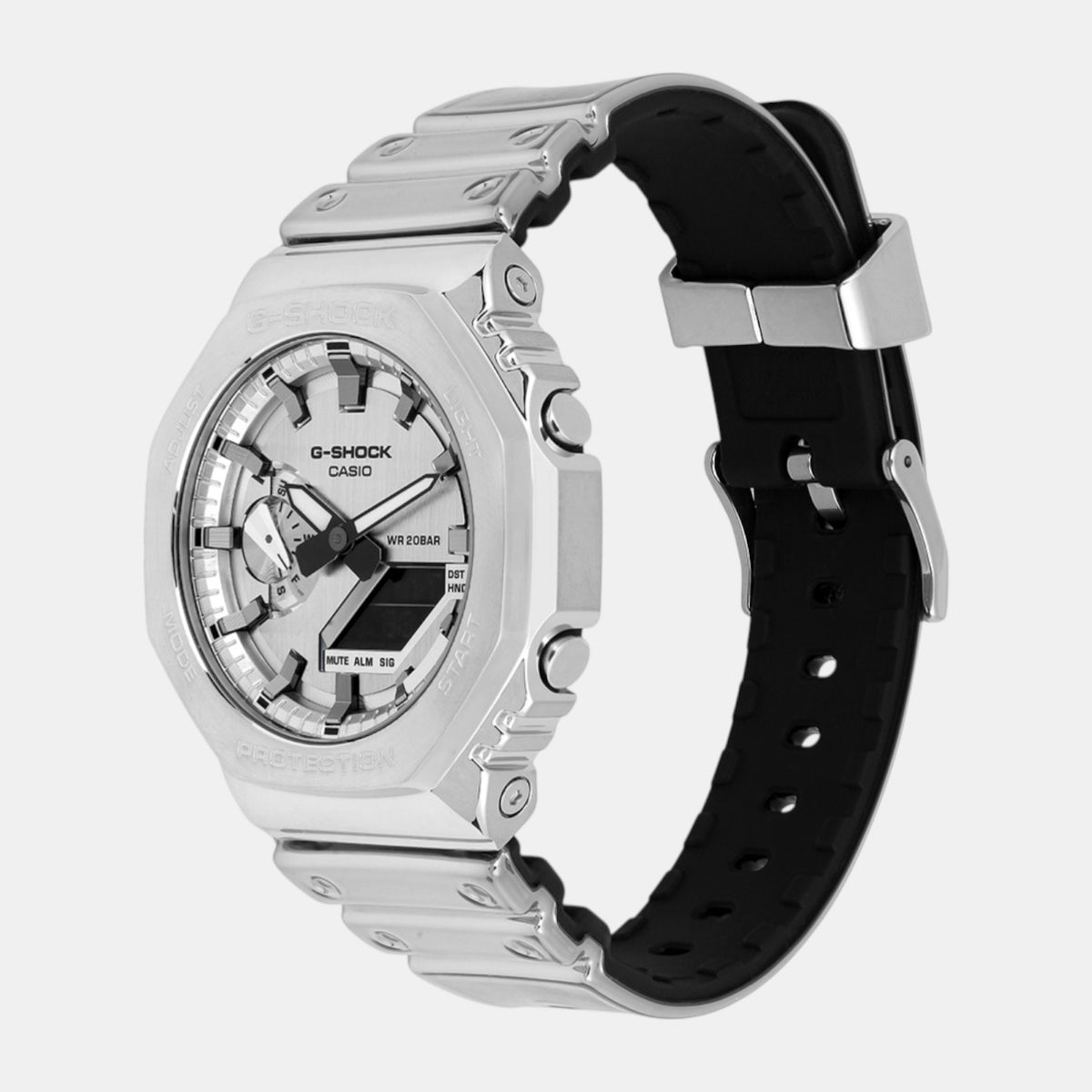 G-Shock Men Quartz Silver Dial Analog-Digital Resin Watch G1668