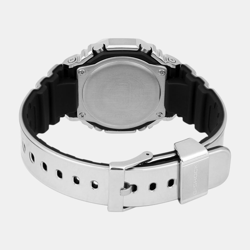 G-Shock Men Quartz Silver Dial Analog Resin Watch G1668