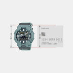 G-Shock Men Quartz Green Dial Analog-Digital Fabric Watch G1673
