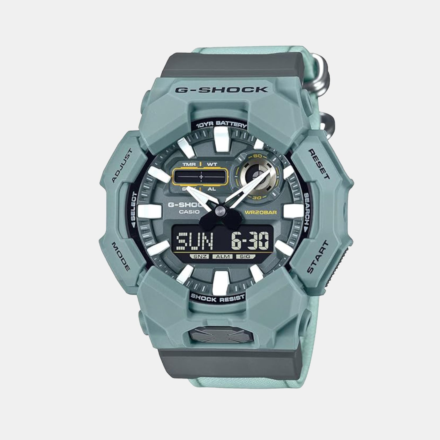 G-Shock Men Quartz Green Dial Analog Resin Watch G1673