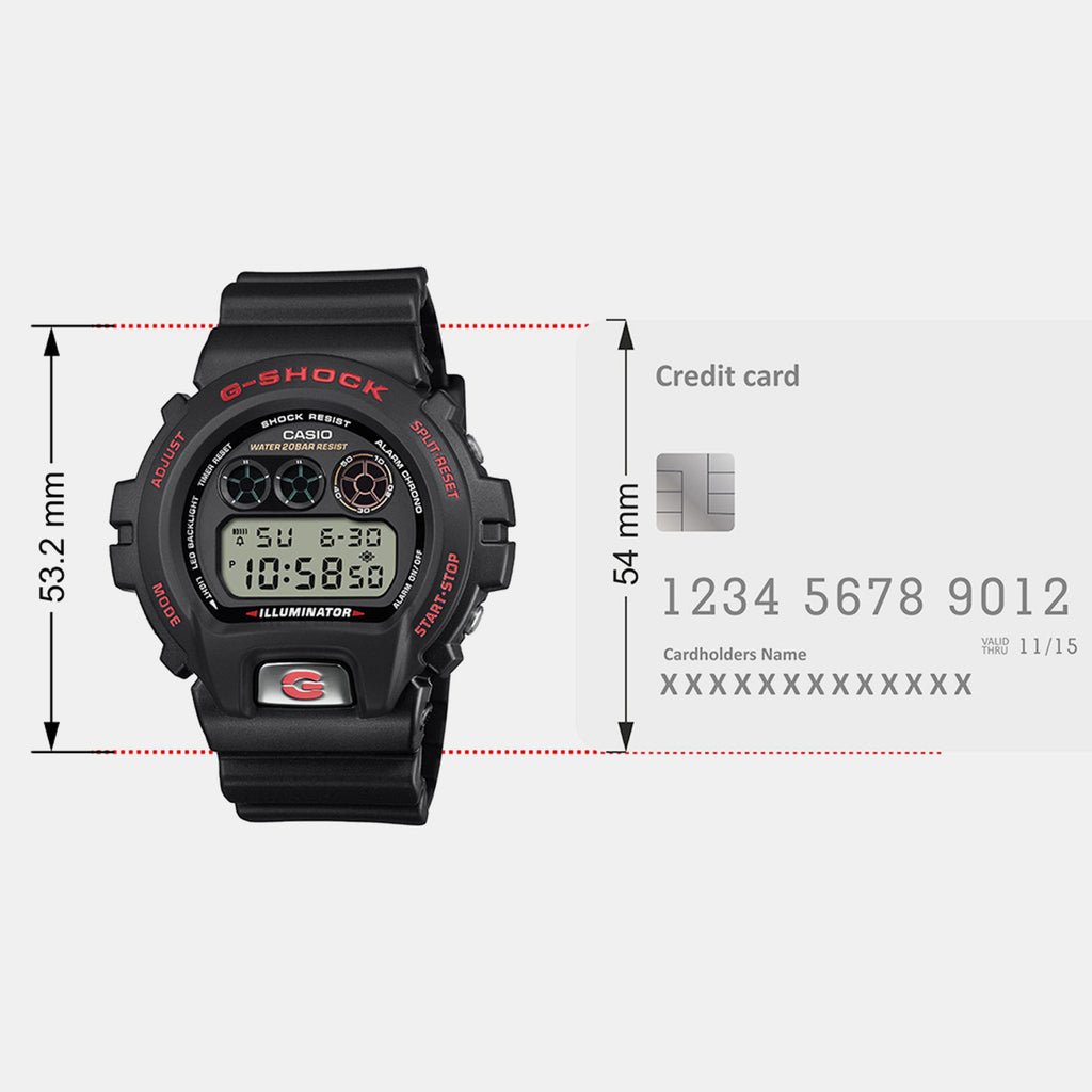 G-Shock Men Quartz Black Dial Digital Resin Watch G1676