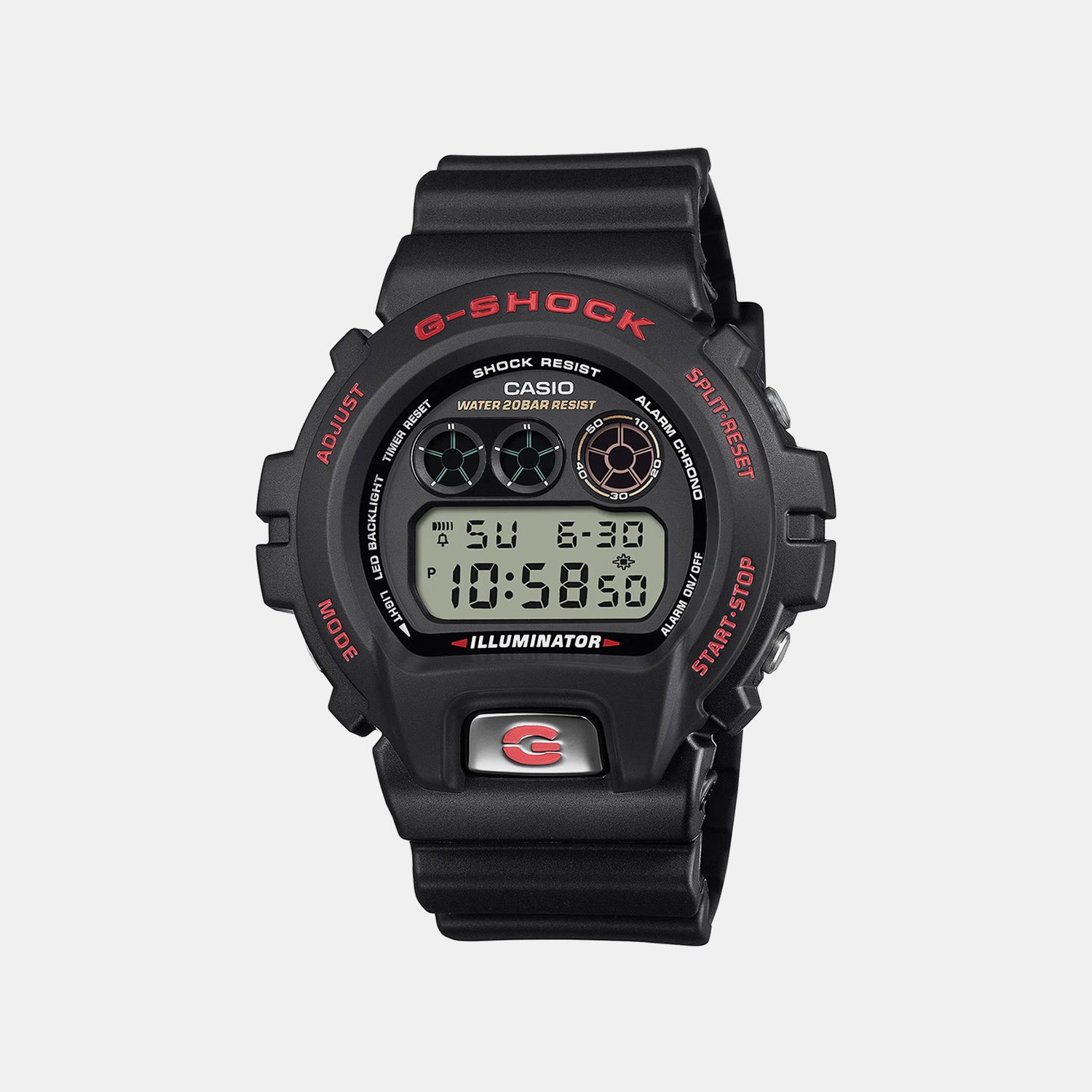 G-Shock Men Quartz Black Dial Digital Resin Watch G1676