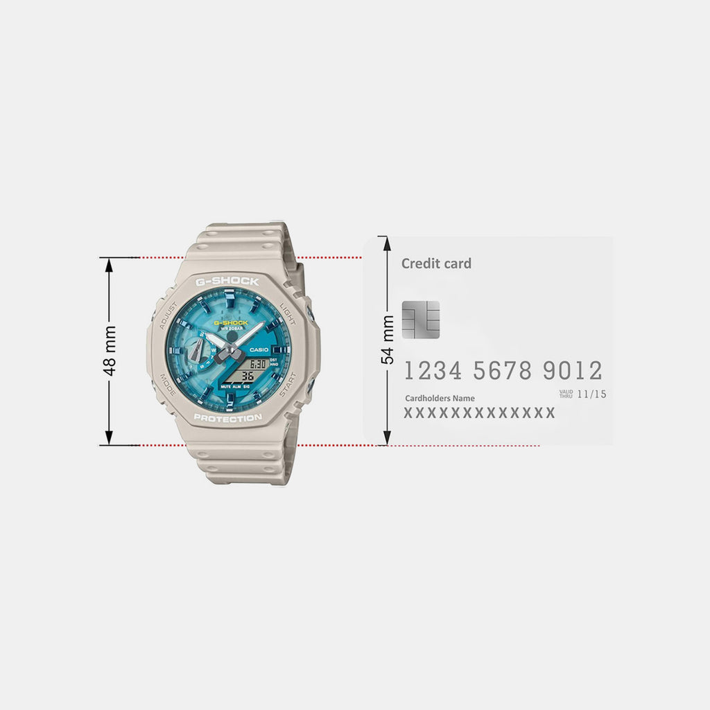 G-Shock Men Quartz Blue Dial Analog-Digital Resin Watch G1680