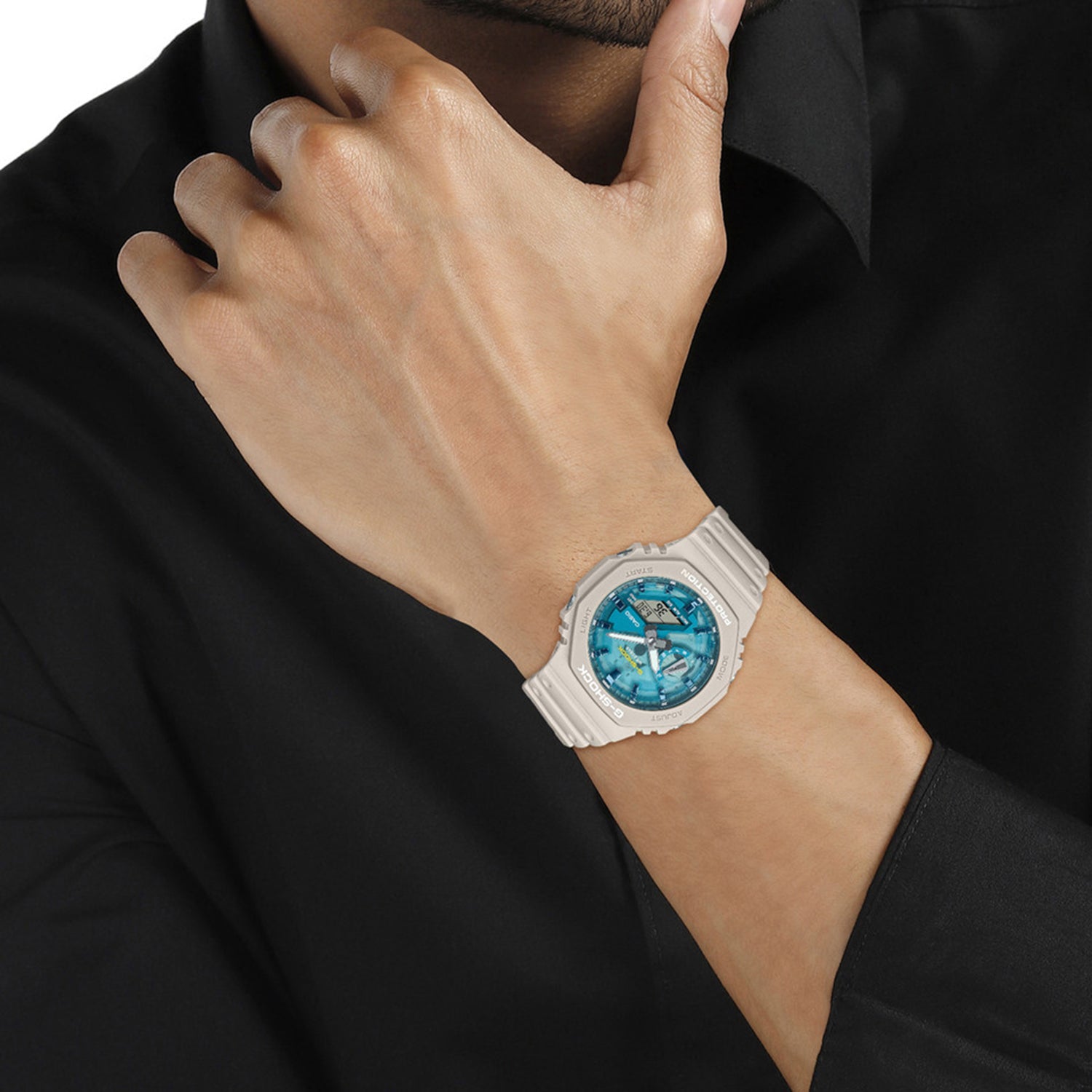 G-Shock Men Quartz Blue Dial Analog-Digital Resin Watch G1680
