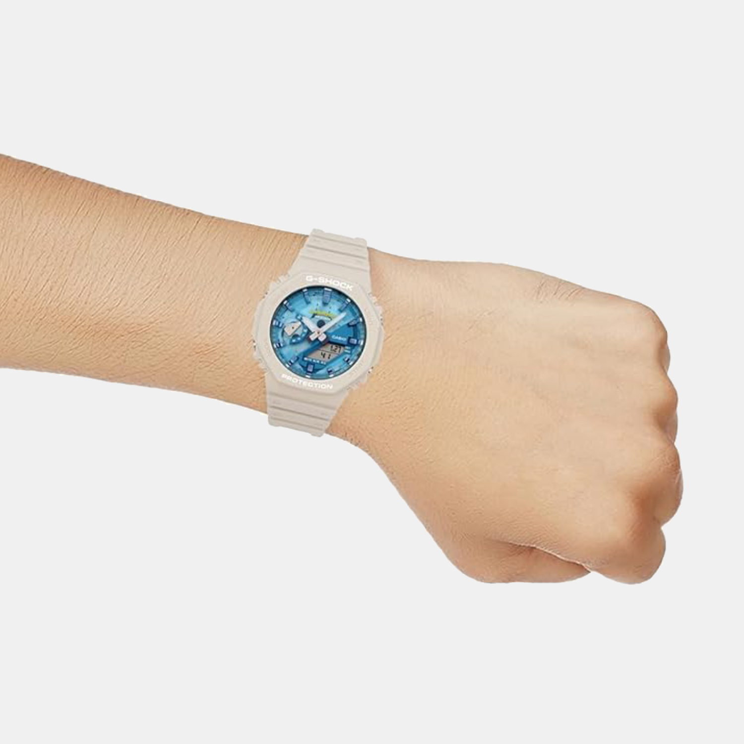 G-Shock Men Quartz Blue Dial Analog-Digital Resin Watch G1680