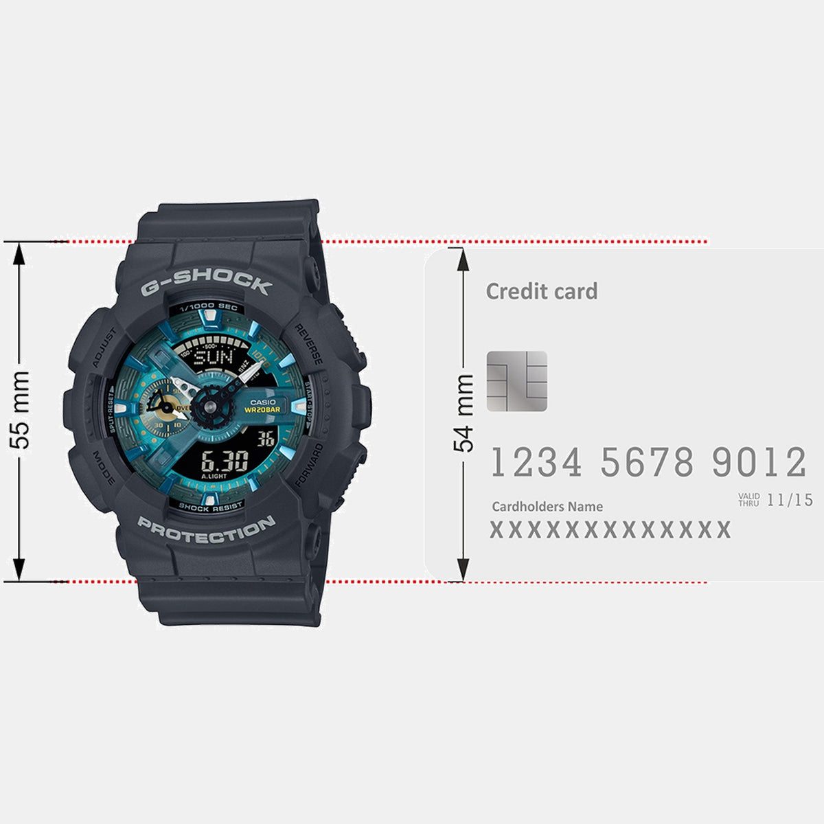 G-Shock Men Quartz Blue Dial Analog-Digital Resin Watch G1681