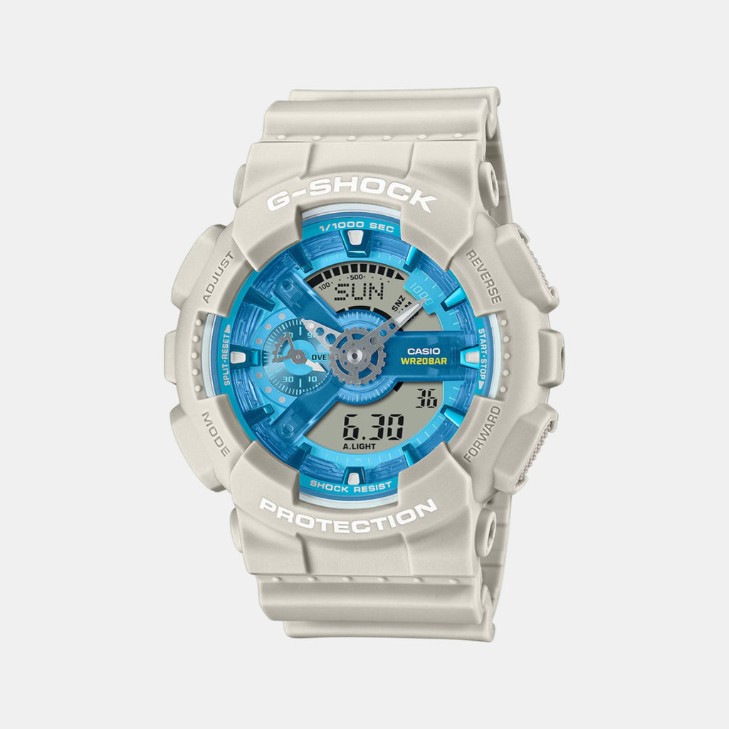 G-Shock Men Quartz Blue Dial Analog Resin Watch G1682