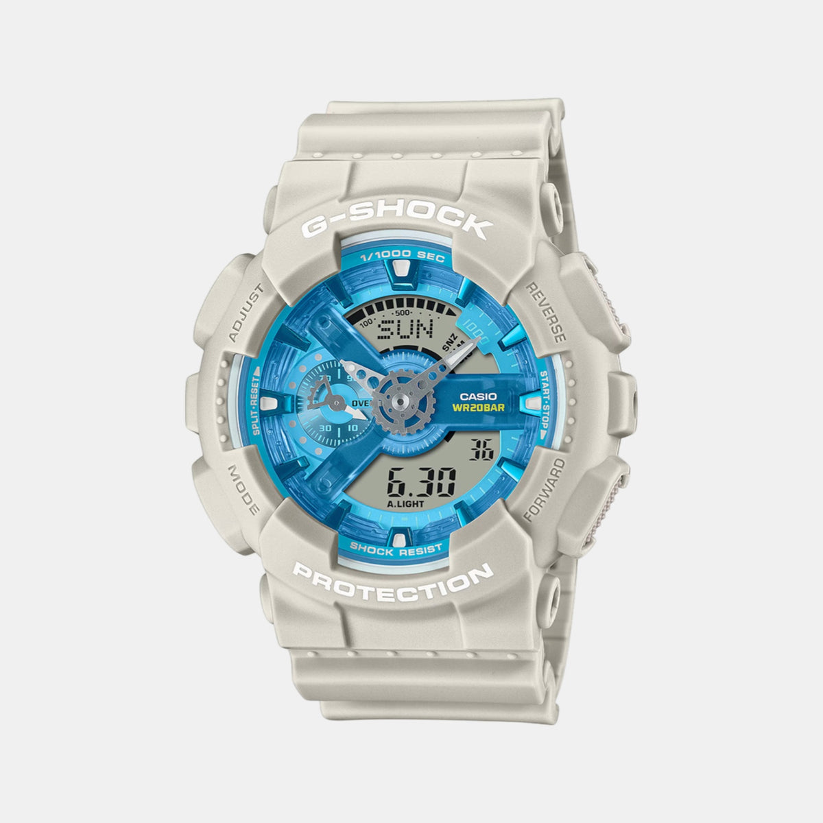 G-Shock Men Quartz Blue Dial Analog-Digital Resin Watch G1682