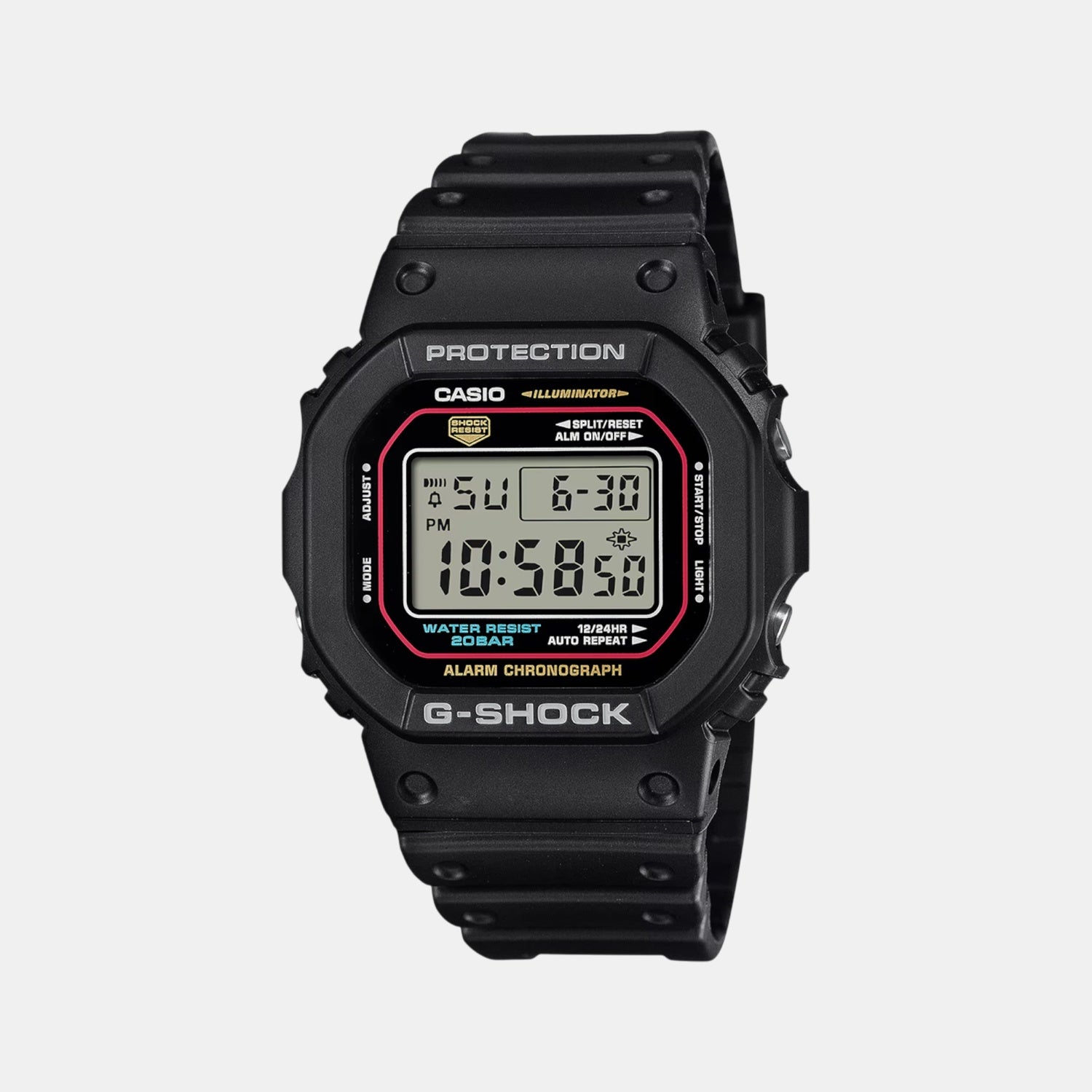 G-Shock Men Quartz Black Dial Digital Resin Watch G1683