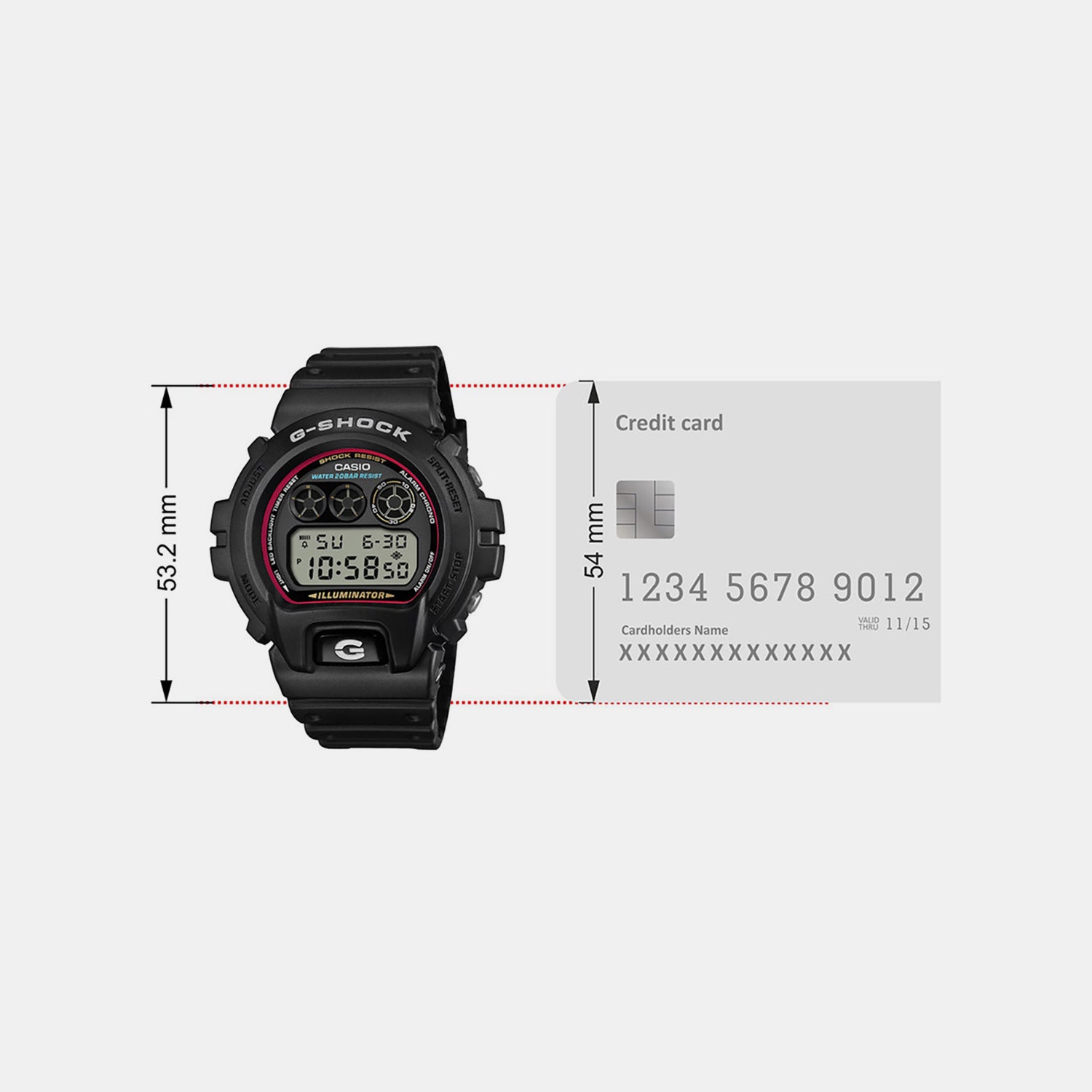 G-Shock Men Quartz Black Dial Digital Resin Watch G1684
