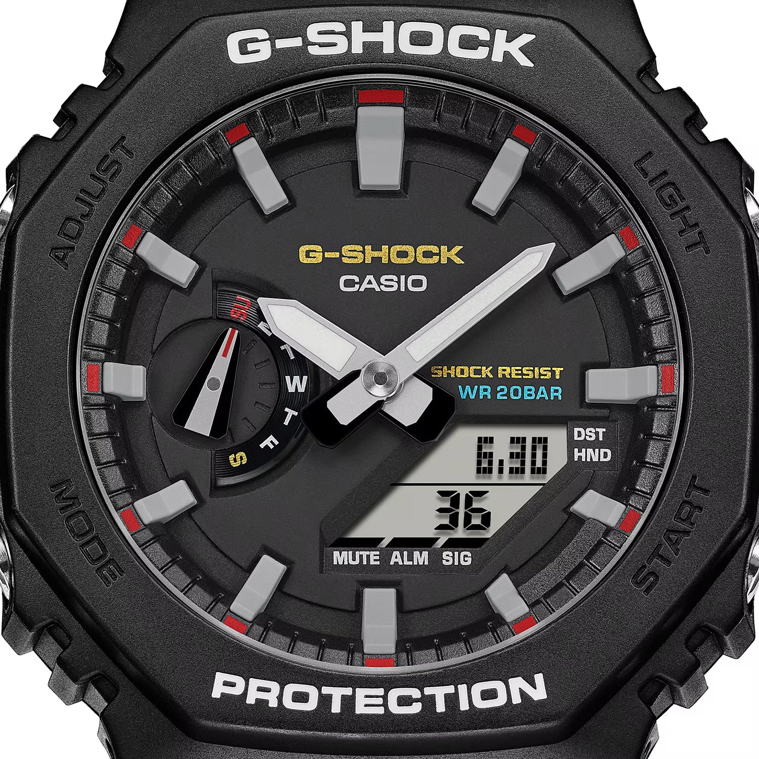 G-Shock Men Quartz Black Dial Analog-Digital Resin Watch G1686