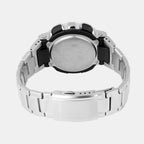 G-Shock Men Quartz Silver Dial Analog Stainless Steel Watch G1687