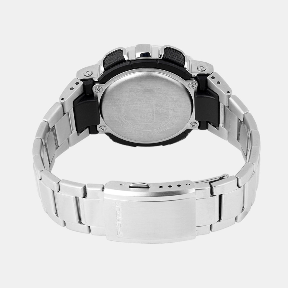 G-Shock Men Quartz Silver Dial Analog-Digital Stainless Steel Watch G1687