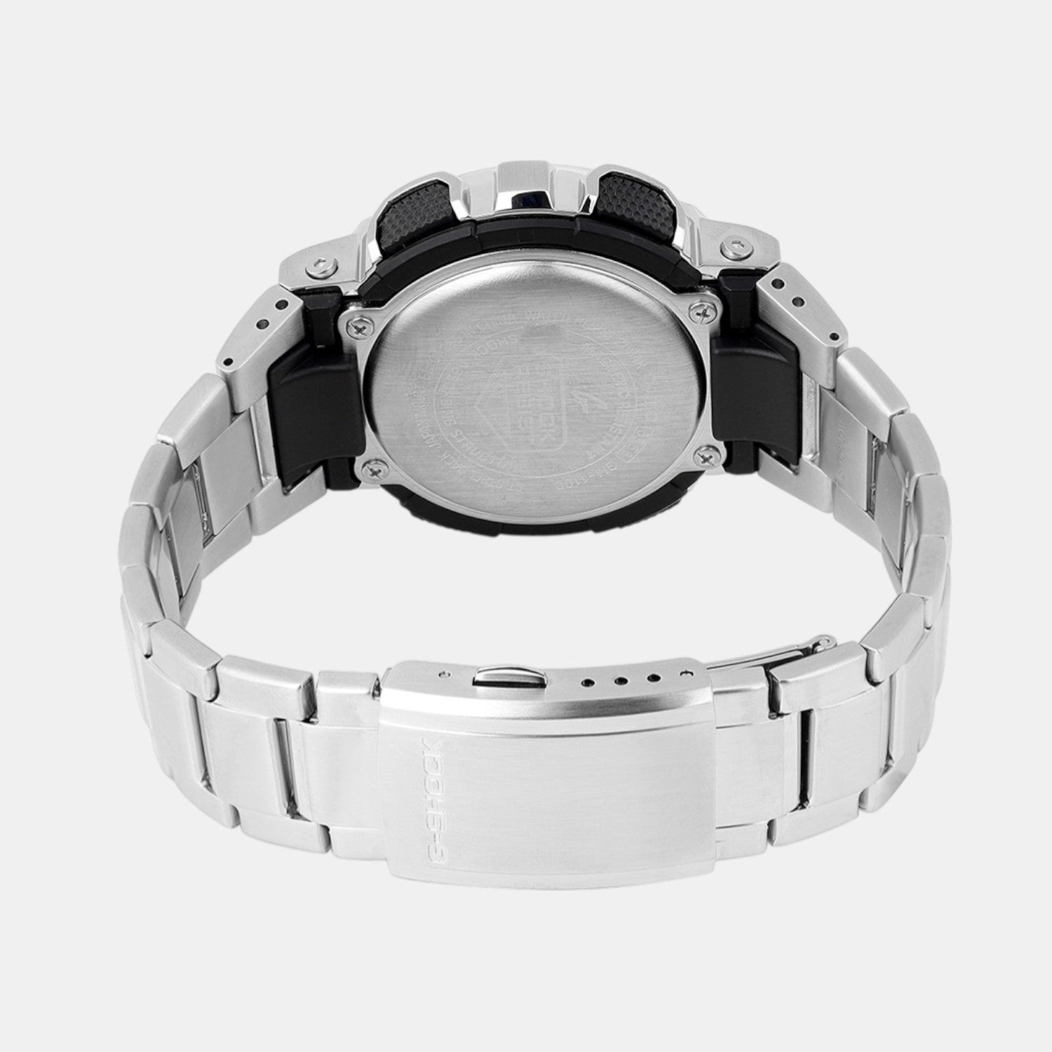 G-Shock Men Quartz Silver Dial Analog Stainless Steel Watch G1687