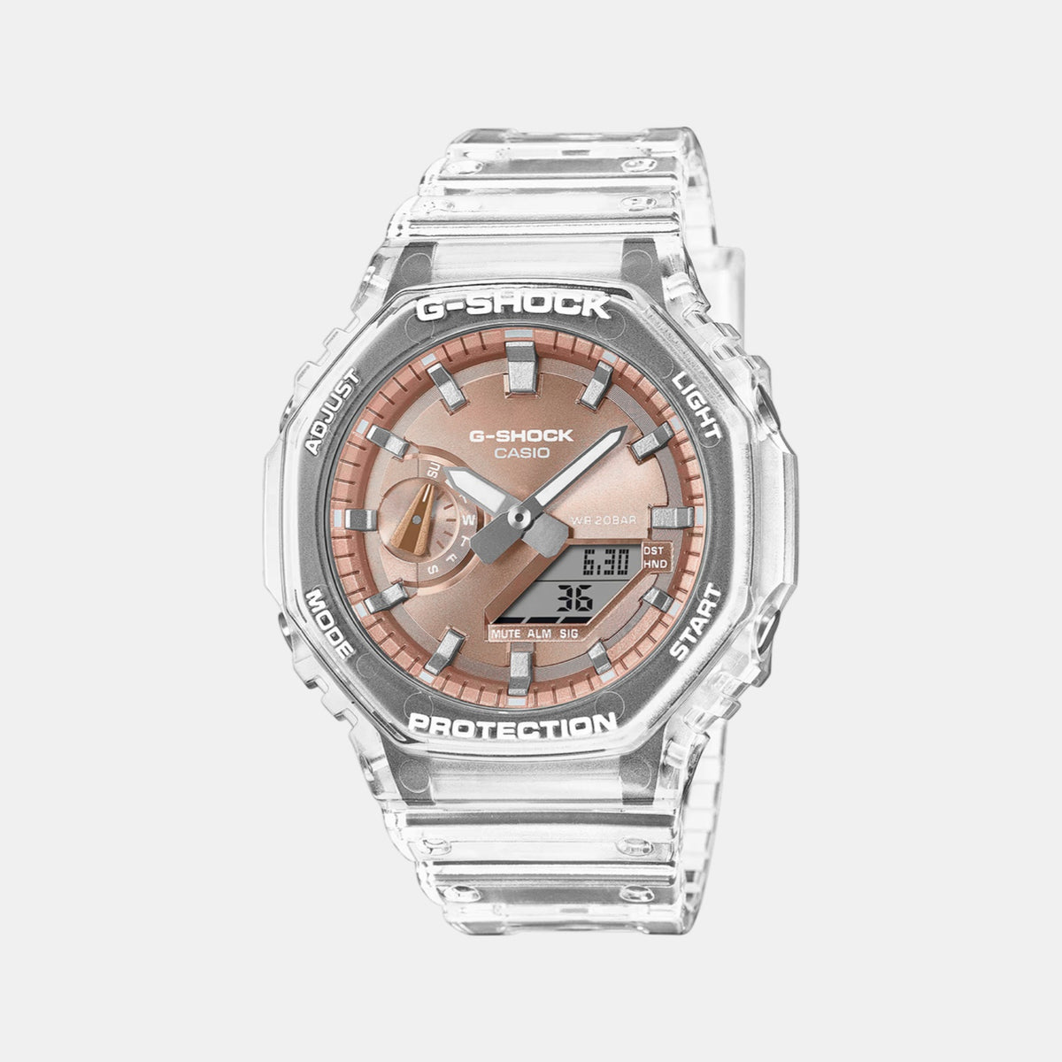 G-Shock Men Quartz Orange Dial Analog-Digital Resin Watch G1689