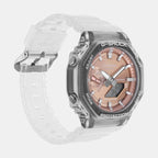 G-Shock Men Quartz Orange Dial Analog Resin Watch G1689