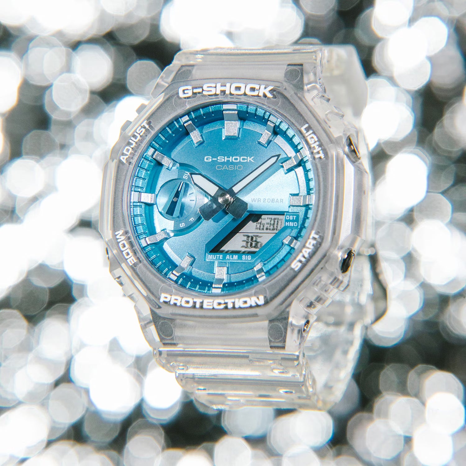 G-Shock Men Quartz Blue Dial Analog-Digital Resin Watch G1690