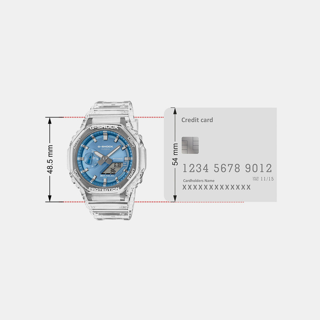 G-Shock Men Quartz Blue Dial Analog-Digital Resin Watch G1690