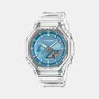 G-Shock Men Quartz Blue Dial Analog-Digital Resin Watch G1690
