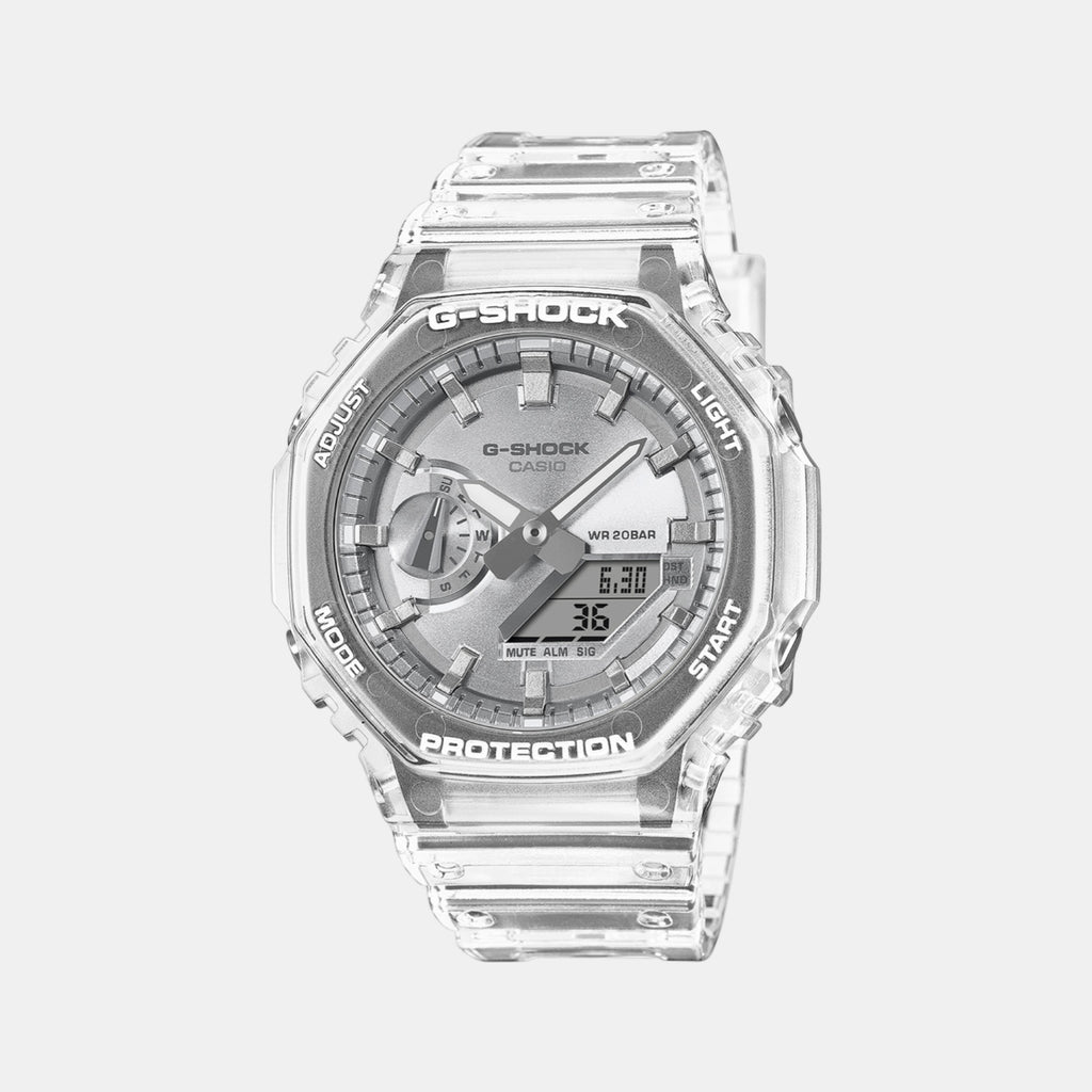 G-Shock Men Quartz Silver Dial Analog Resin Watch G1691
