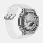 G-Shock Men Quartz Silver Dial Analog Resin Watch G1691