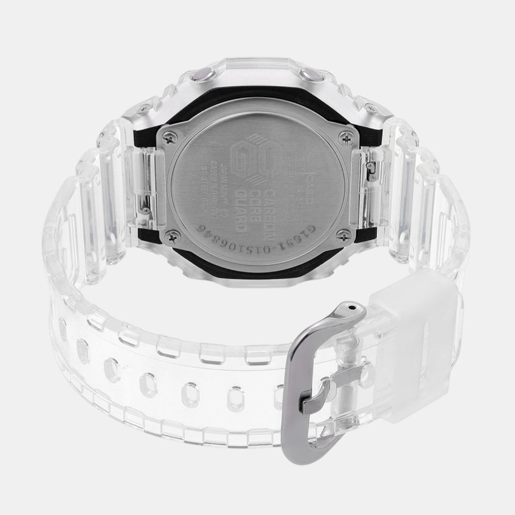 G-Shock Men Quartz Silver Dial Analog Resin Watch G1691