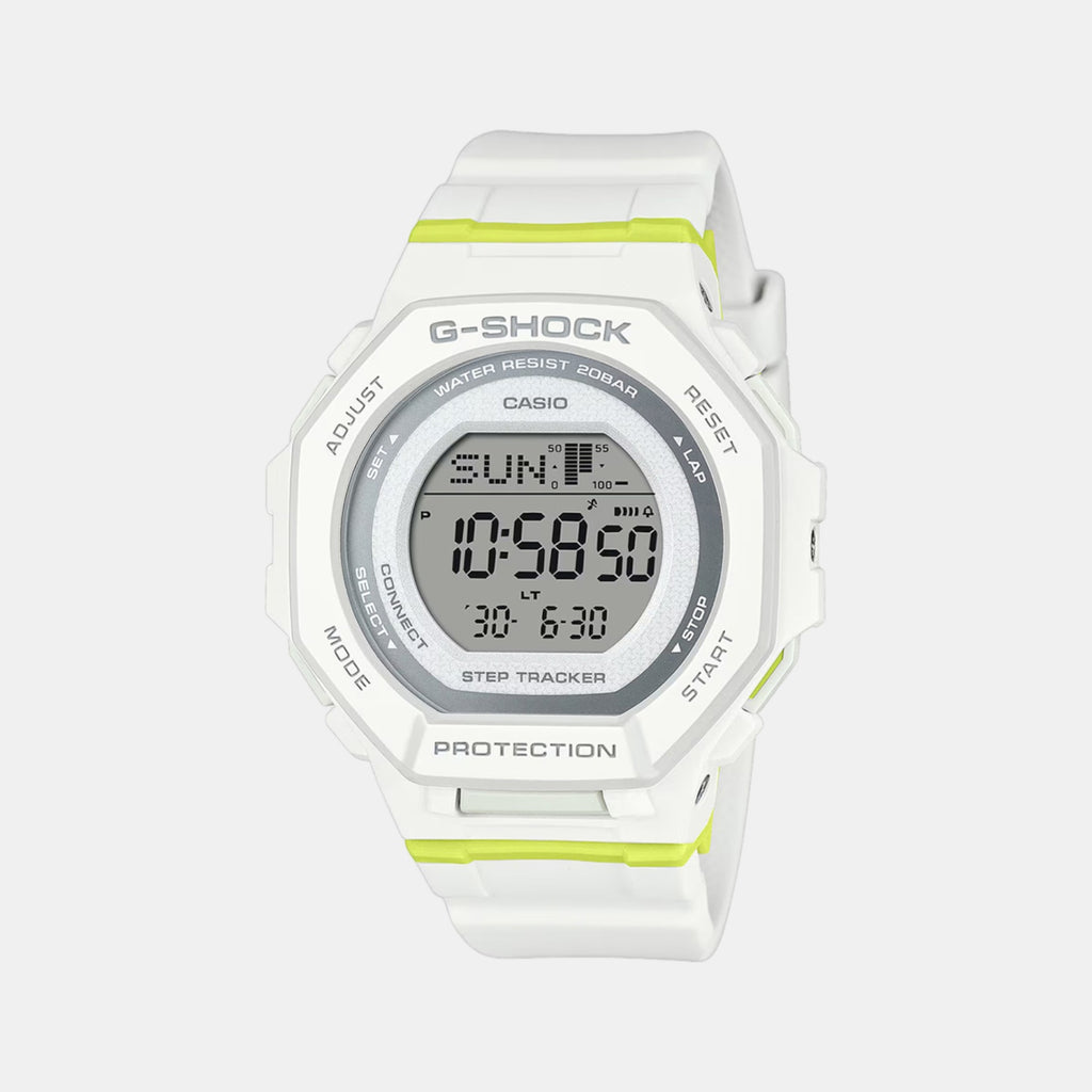 G-Shock Women Quartz White Dial Digital Resin Watch G1696