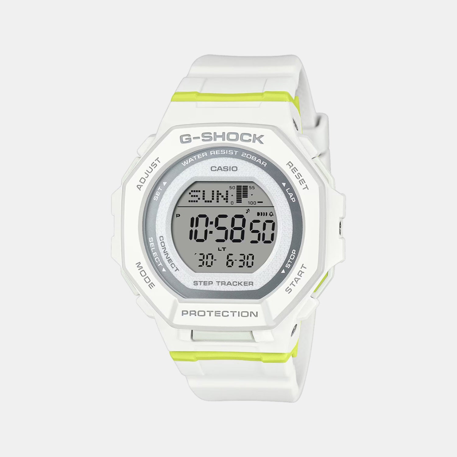 G-Shock Women Quartz White Dial Digital Resin Watch G1696