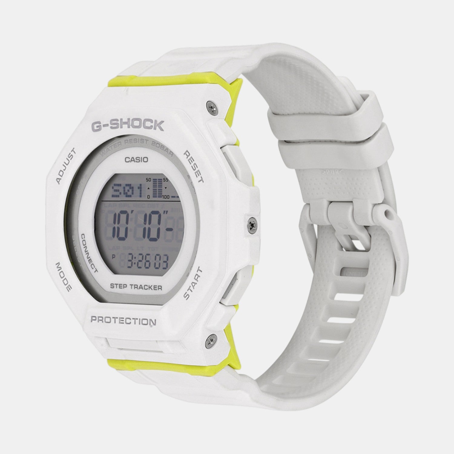 G-Shock Women Quartz White Dial Digital Resin Watch G1696