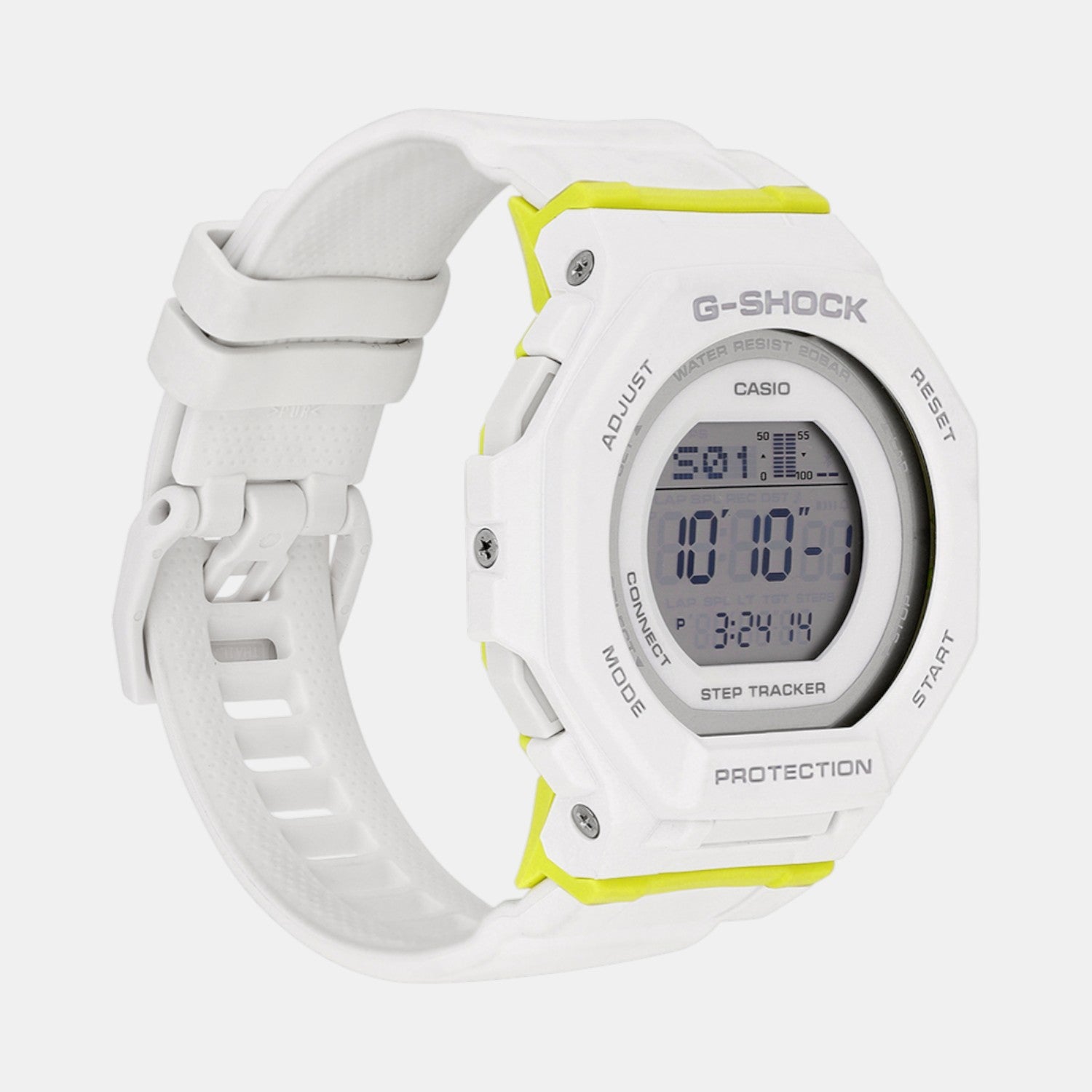 G-Shock Women Quartz White Dial Digital Resin Watch G1696