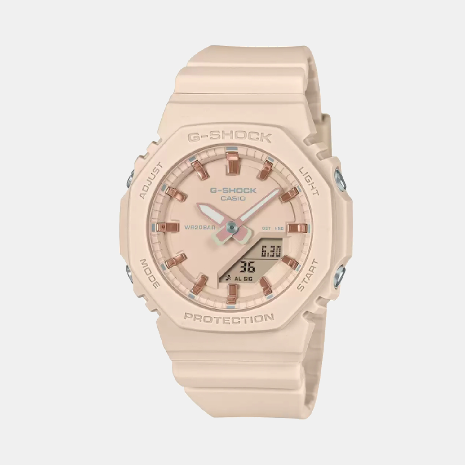 G-Shock Women Quartz Pink Dial Analog-Digital Resin Watch G1699