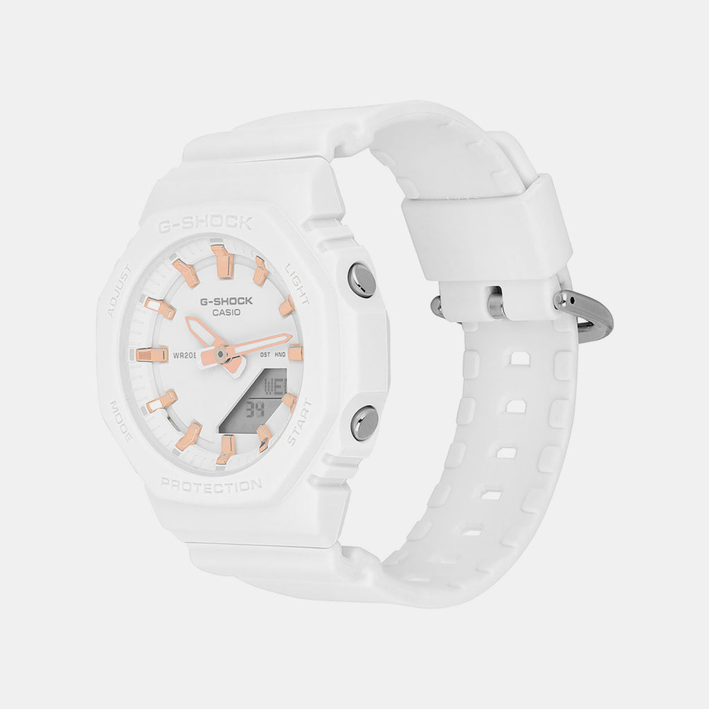 G-Shock Women Quartz White Dial Analog Resin Watch G1700