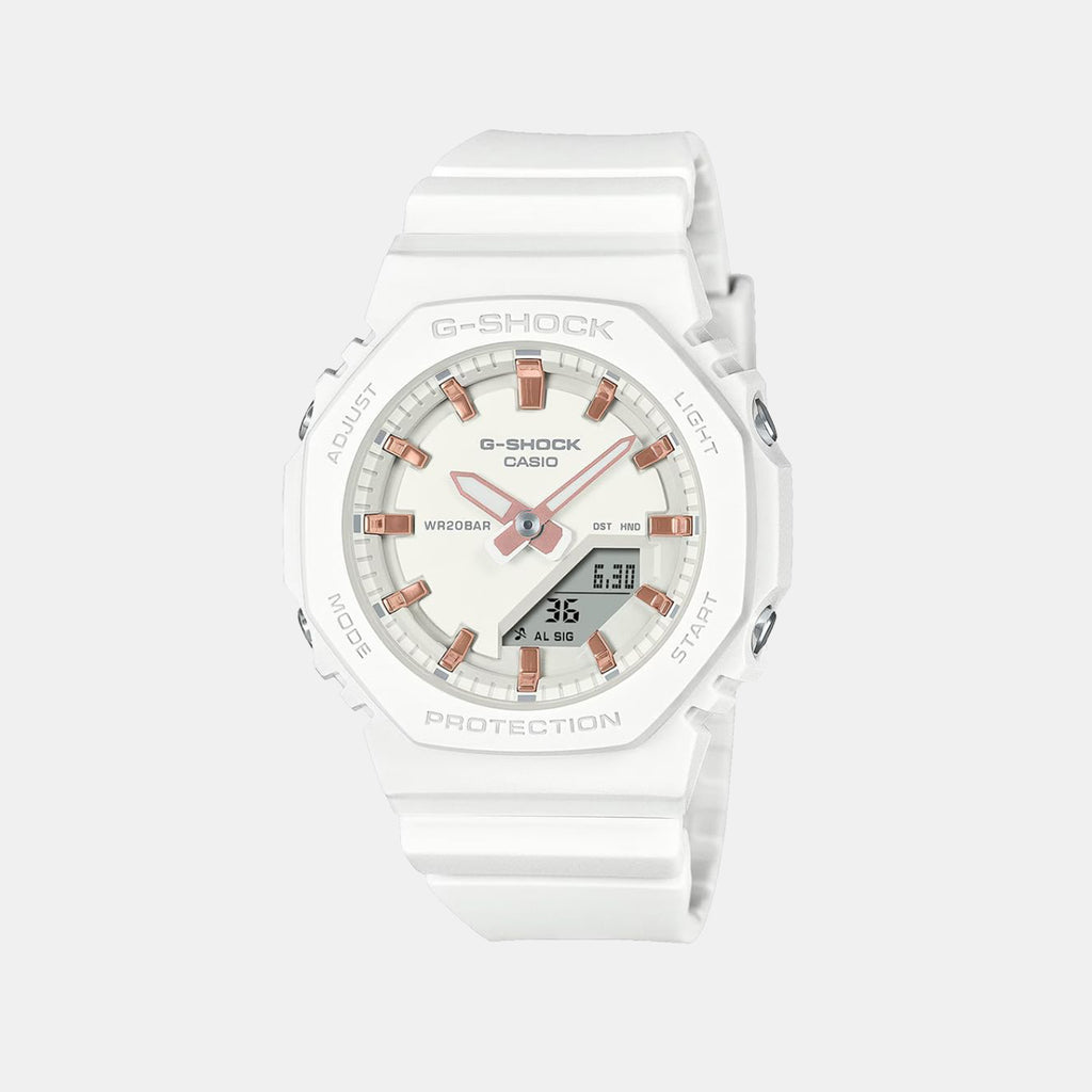 G-Shock Women Quartz White Dial Analog Resin Watch G1700